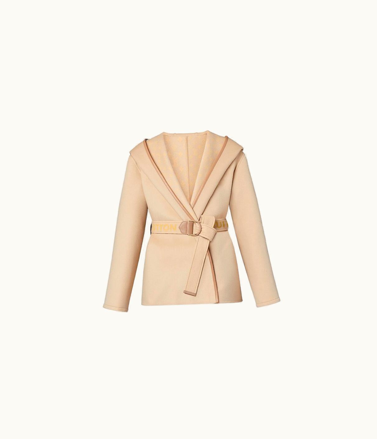 Louis Vuitton Louis Vuitton Signature Double Face Hooded Short Wrap Coat in Seasonal Color