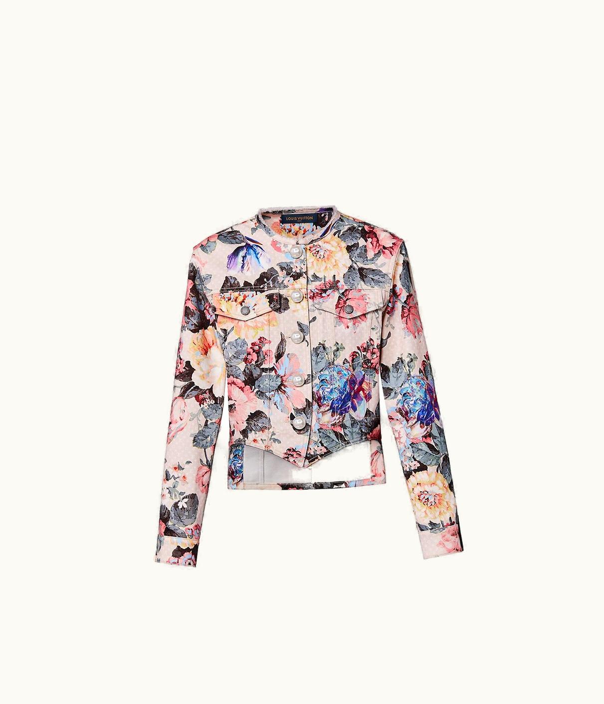 Louis Vuitton Louis Vuitton Vintage Flower Denim Tailcoat Jacket
