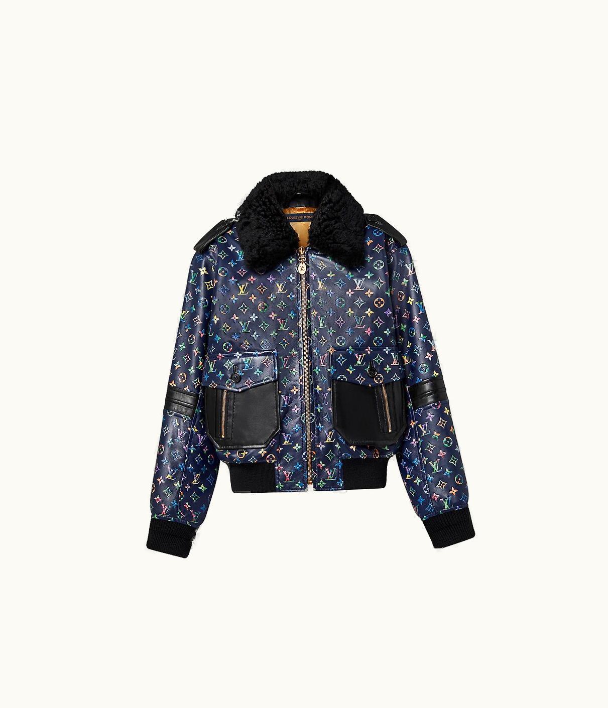 Louis Vuitton Louis Vuitton Vintage Flower Monogram Biker Bomber
