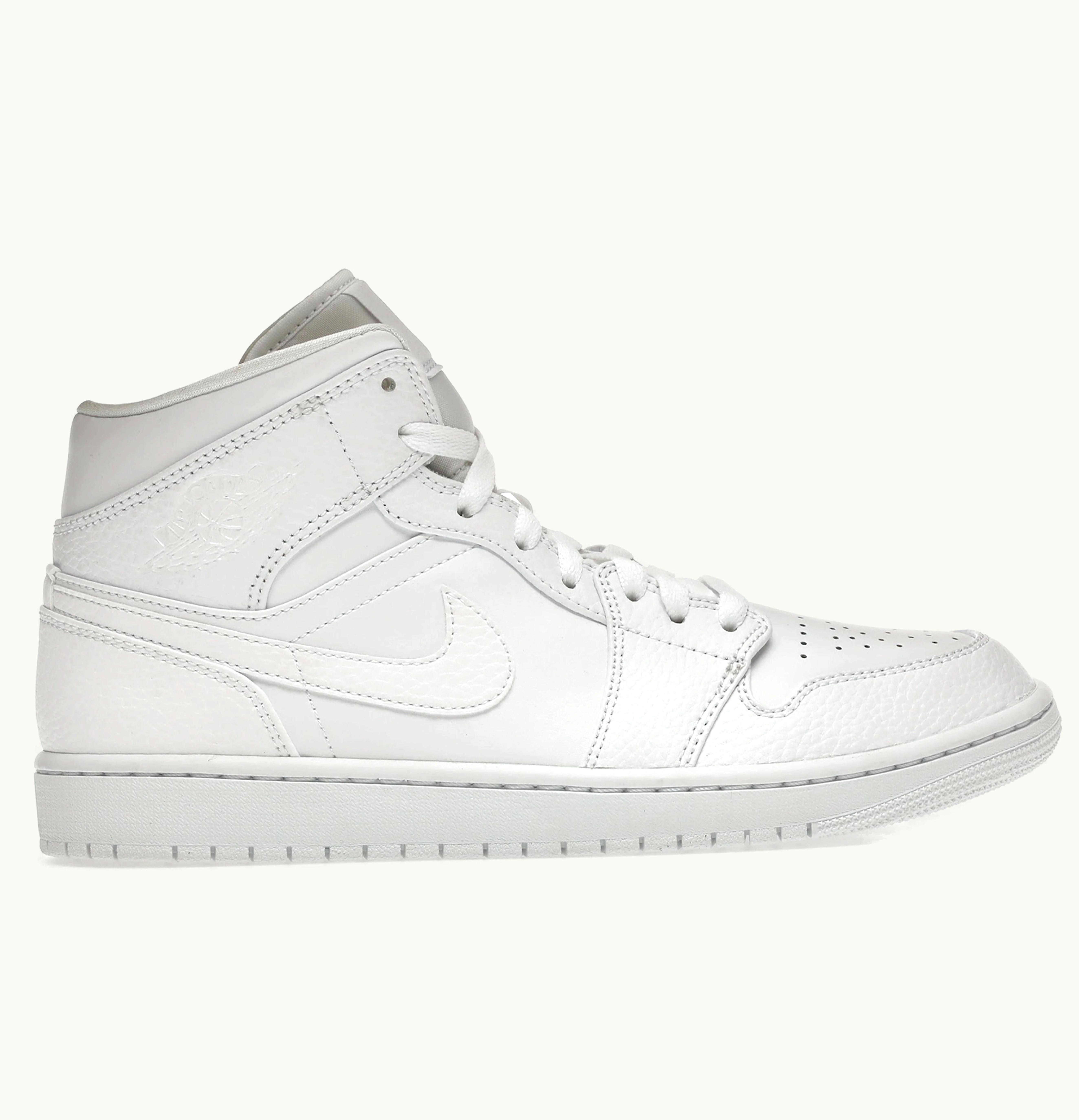 Jordan Air Jordan 1 Mid Triple White 2 2020