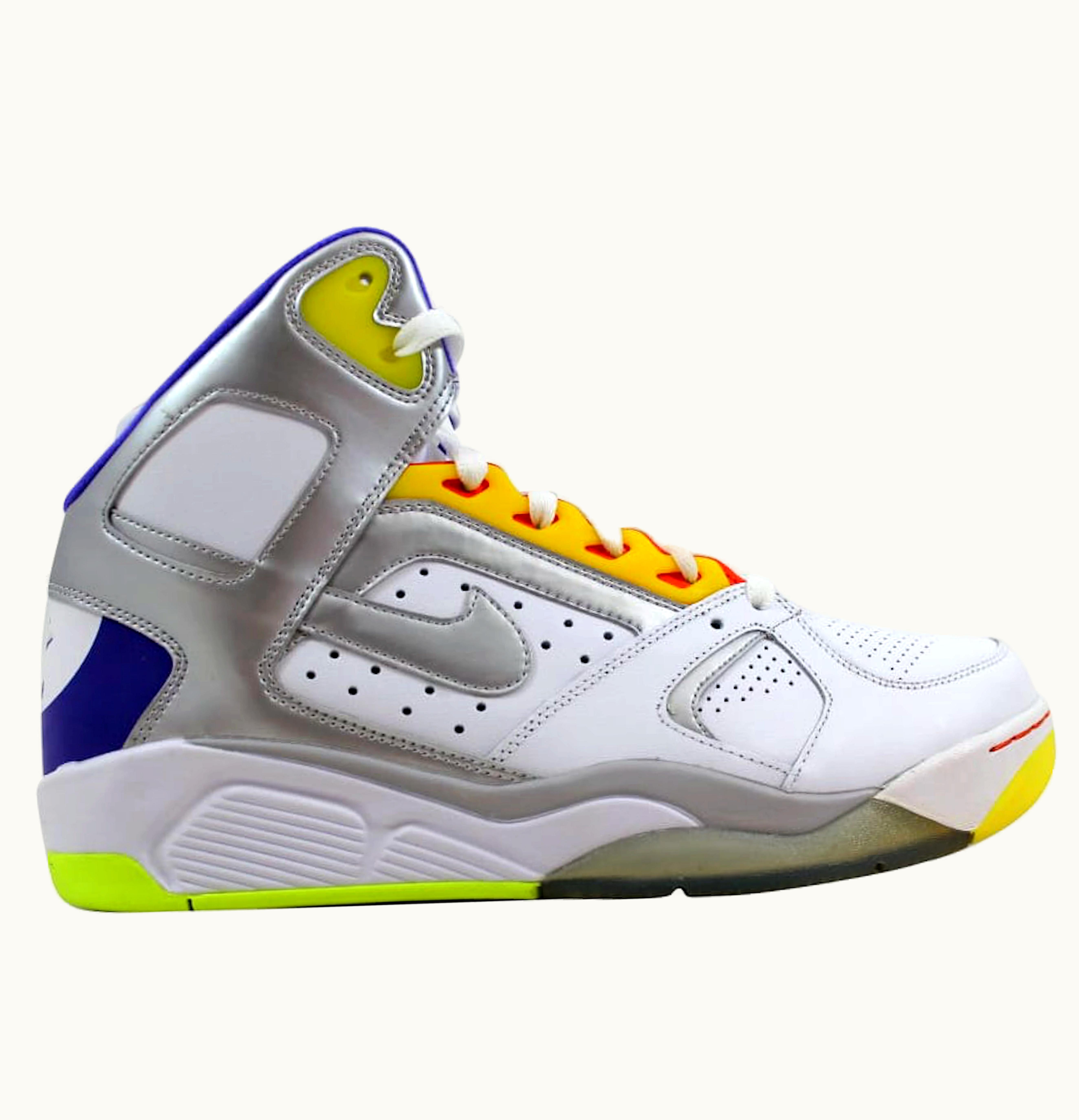 Nike Nike Air Flight Lite High White Metallic Silver Hyper Grape