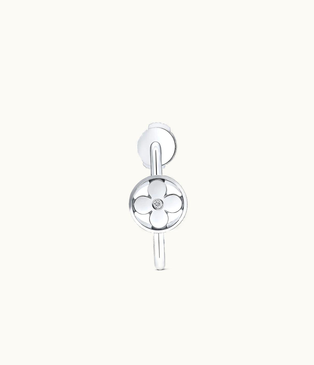 Louis Vuitton Louis Vuitton Idylle Blossom Small Hoop, White Gold And Diamond - Per Unit