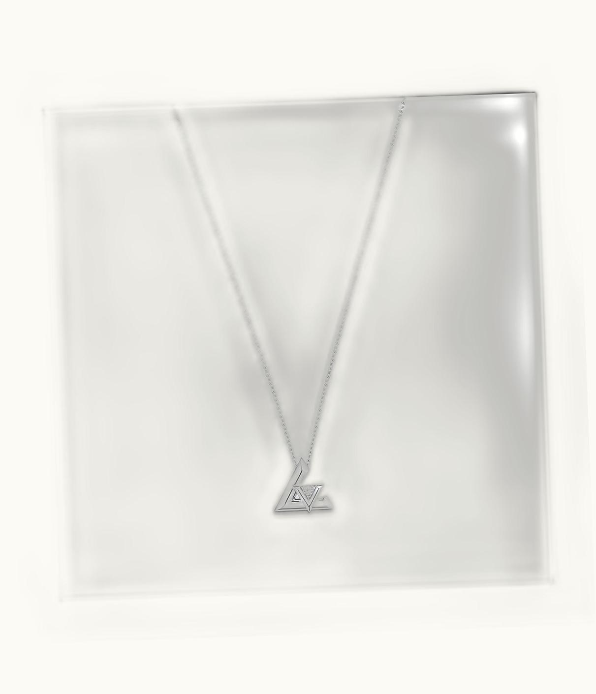 Louis Vuitton Louis Vuitton LV Volt One Small Pendant, White Gold And Diamond