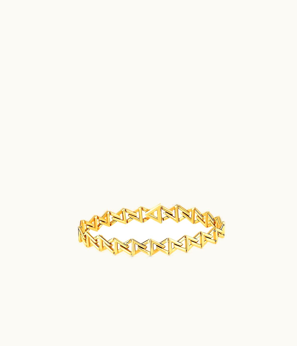 Louis Vuitton Louis Vuitton LV Volt Curb Chain Small Bracelet, Yellow Gold