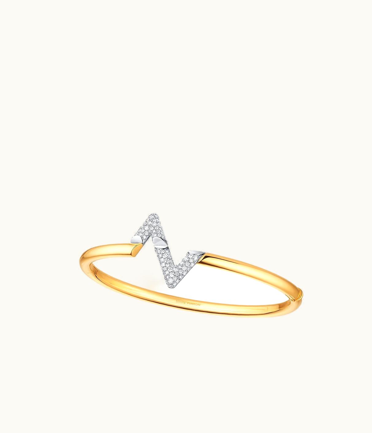 Louis Vuitton Louis Vuitton LV Volt Upside Down Bracelet, Yellow Gold, White Gold And Diamonds