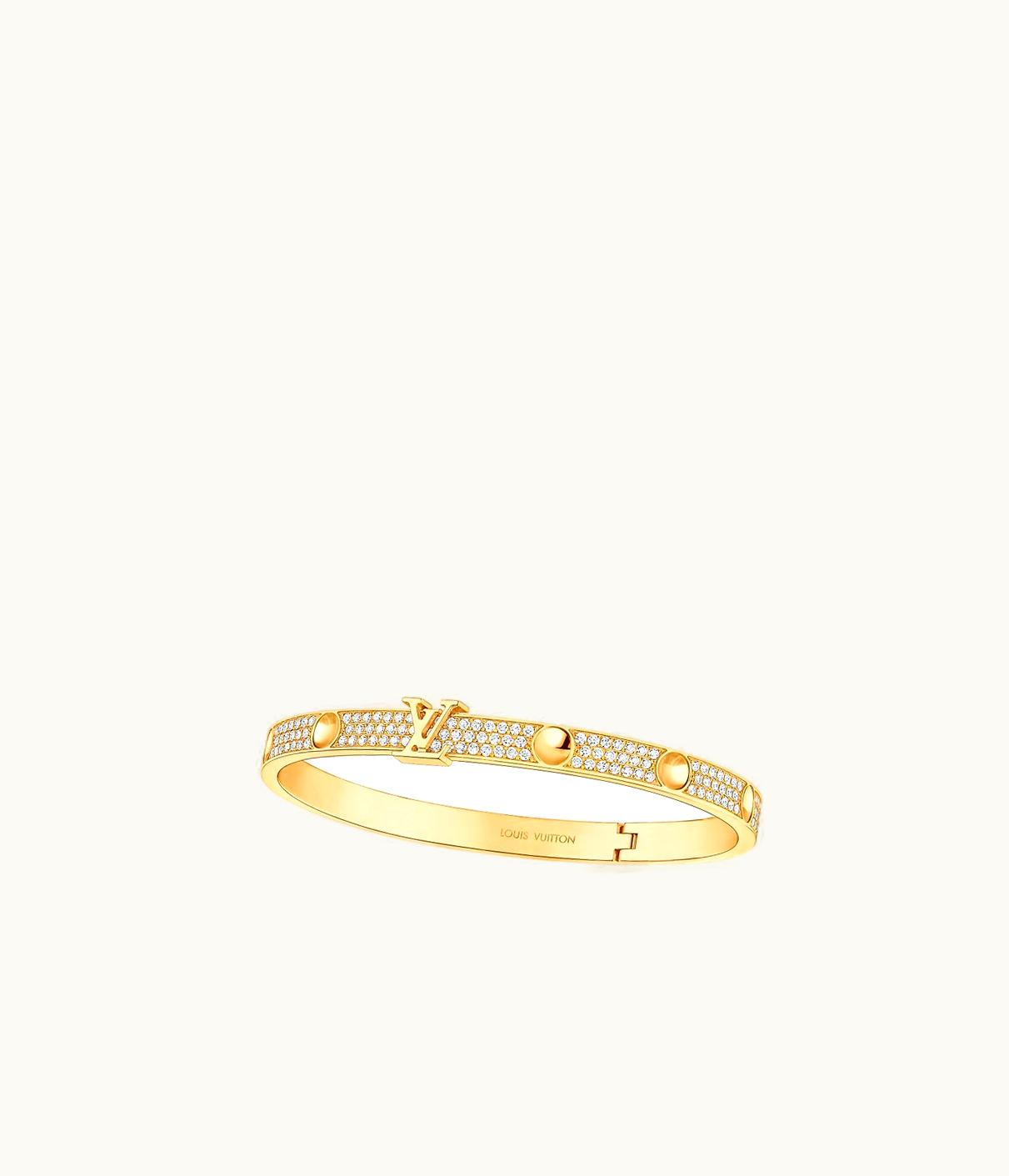 Louis Vuitton Louis Vuitton Empreinte Bangle, Yellow Gold And Pavé Diamonds