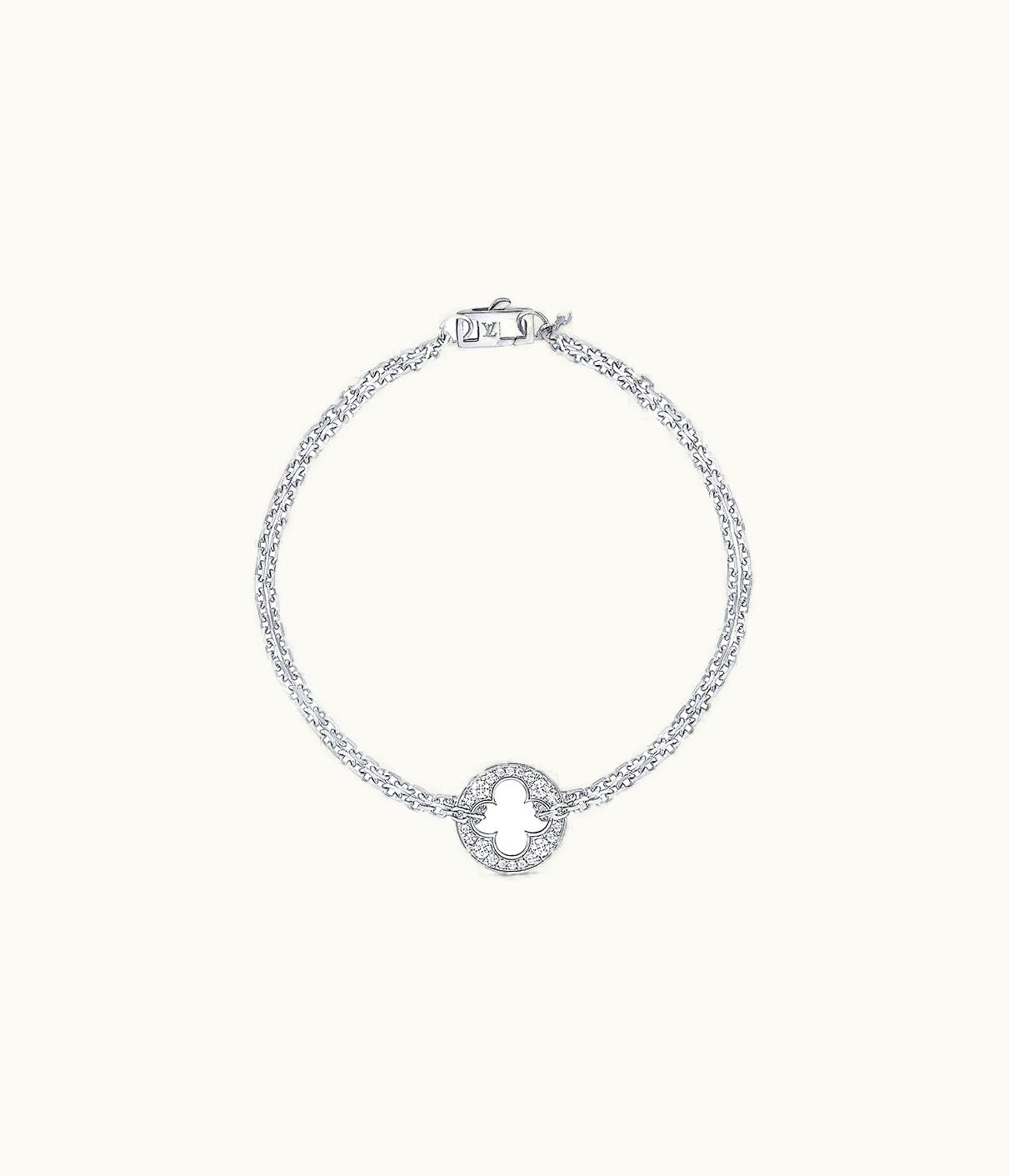 Louis Vuitton Louis Vuitton Empreinte Chain Bracelet, White Gold And Diamonds