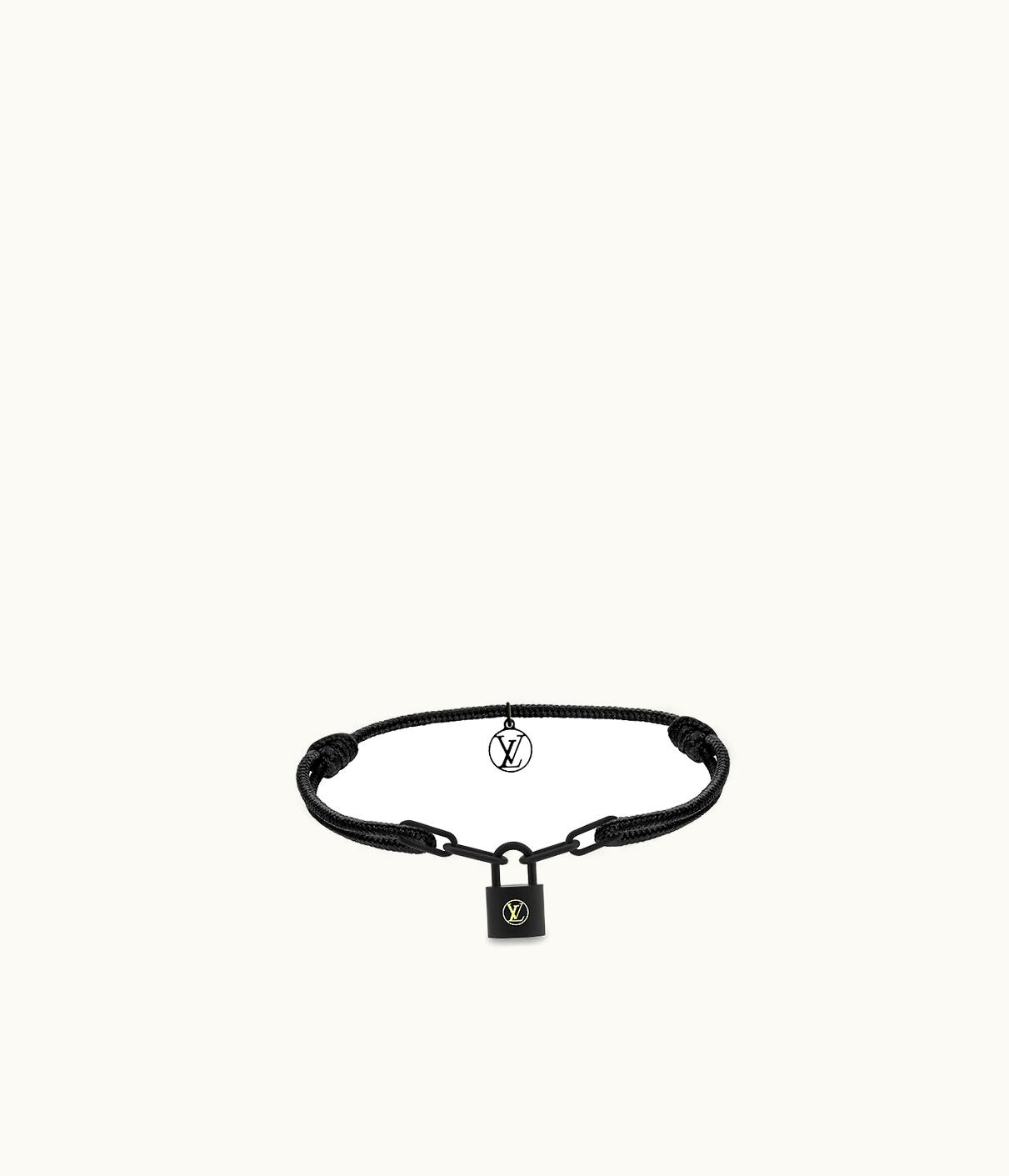 Louis Vuitton Louis Vuitton Silver Lockit X Virgil Abloh Bracelet, Black Titanium UZ0149152