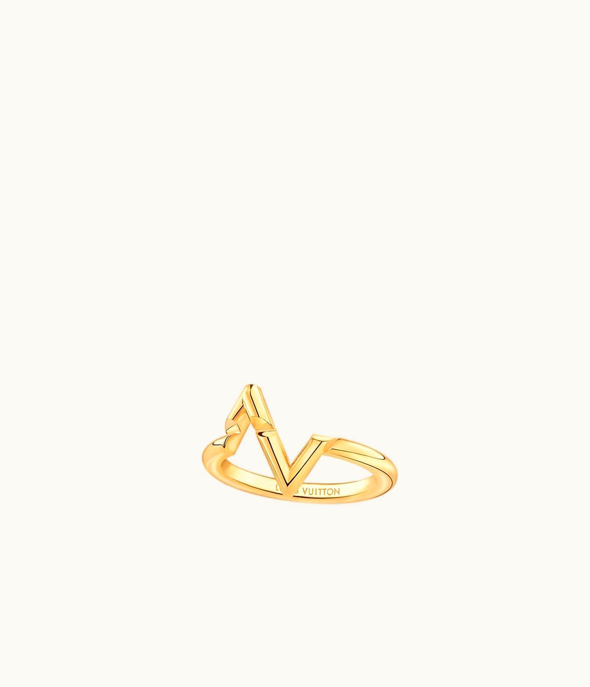 Louis Vuitton Louis Vuitton LV Volt Upside Down Ring, Yellow Gold UZ0149166