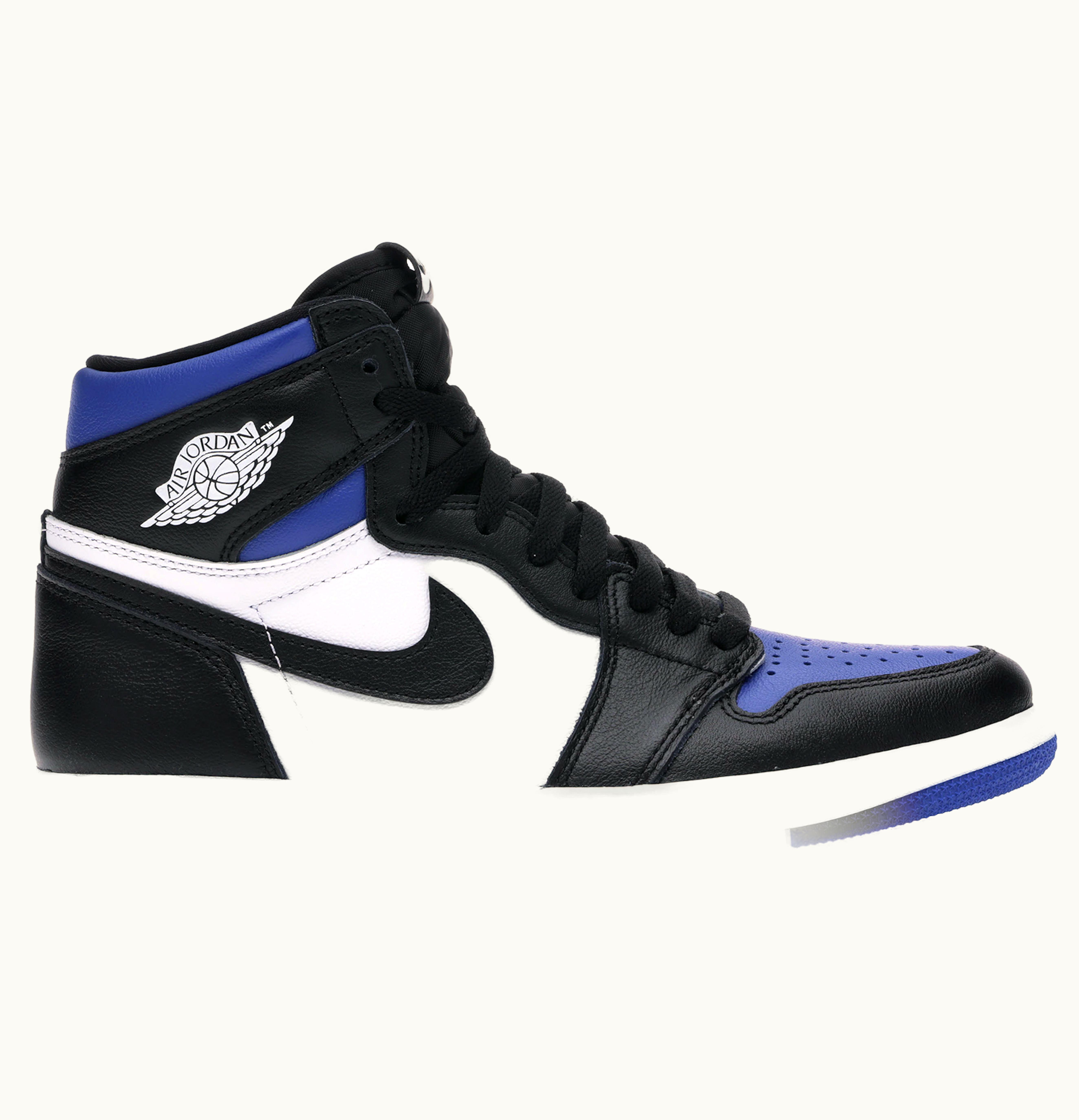 Jordan Air Jordan 1 Retro High Black Game Royal Toe