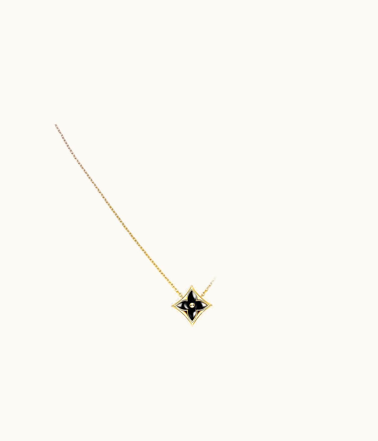 Louis Vuitton Louis Vuitton Colour Blossom Bb Star Pendant, Yellow Gold, Onyx And Diamond