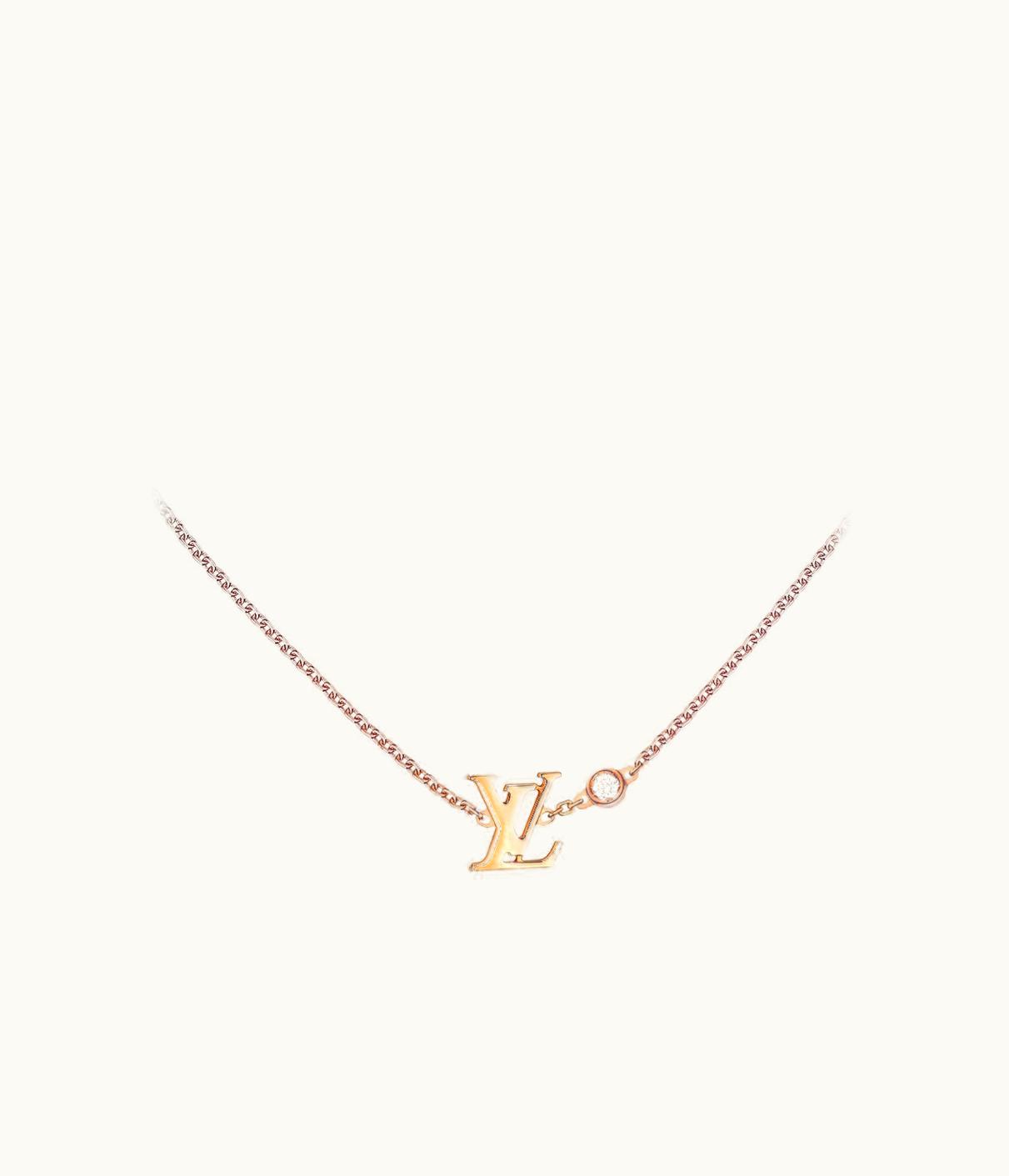 Louis Vuitton Louis Vuitton Idylle Blossom Lv Pendant, Pink Gold And Diamond