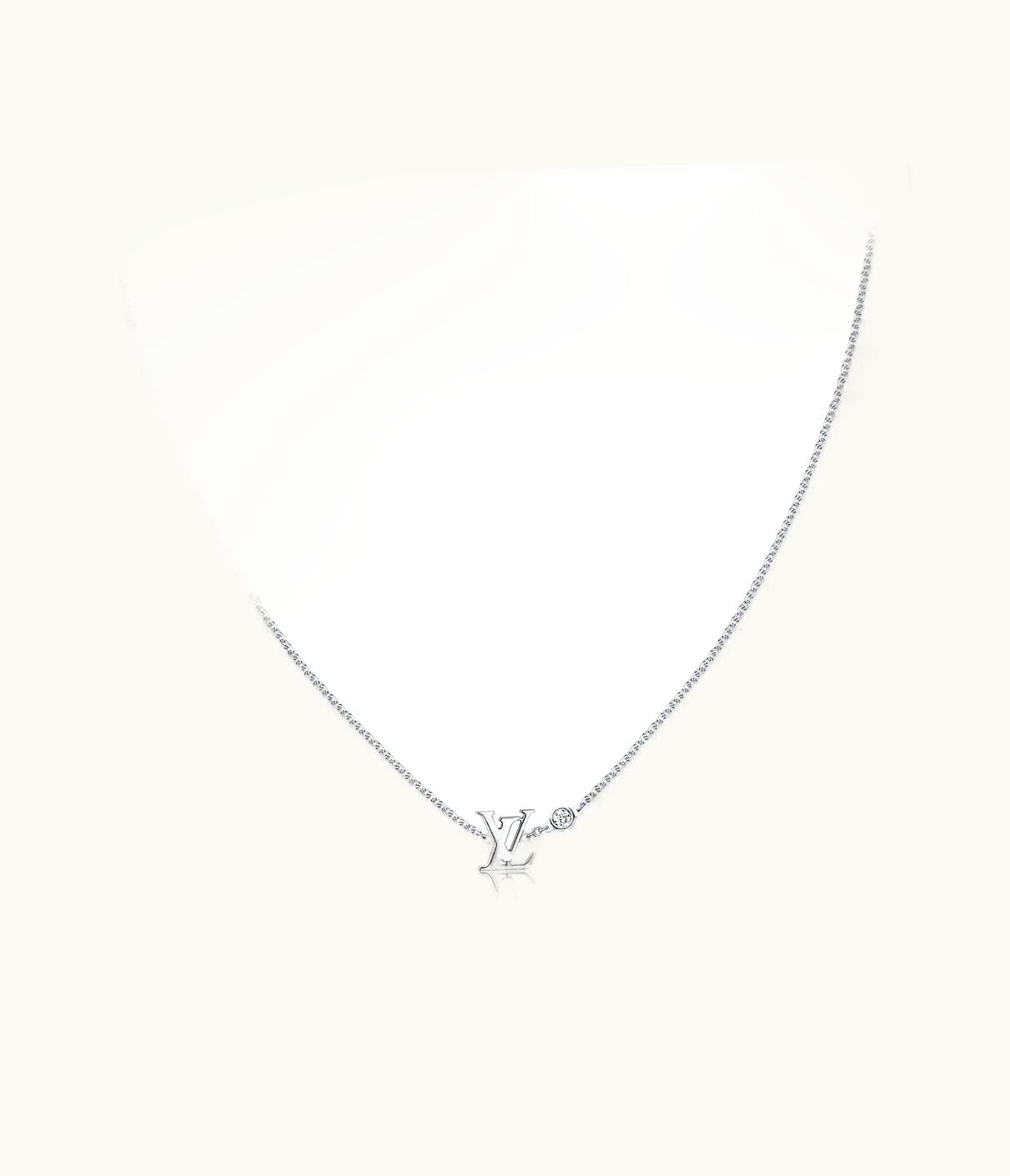 Louis Vuitton Louis Vuitton Idylle Blossom Lv Pendant, White Gold And Diamond