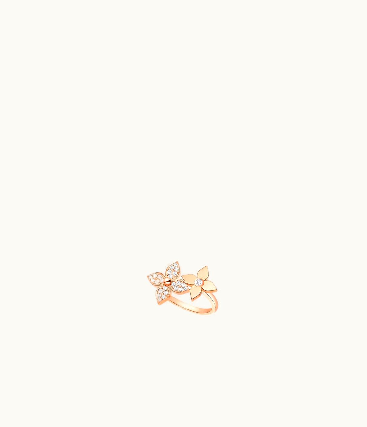 Louis Vuitton Louis Vuitton Star Blossom Ring In Pink Gold And Diamonds