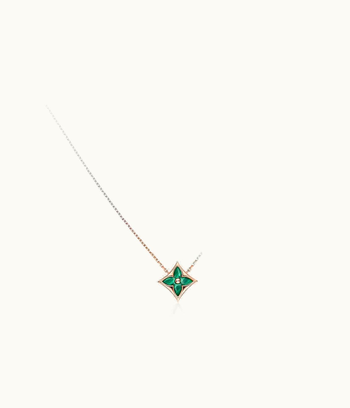 Louis Vuitton Louis Vuitton Colour Blossom BB Star Pendant, Pink Gold, Malachite And Diamond