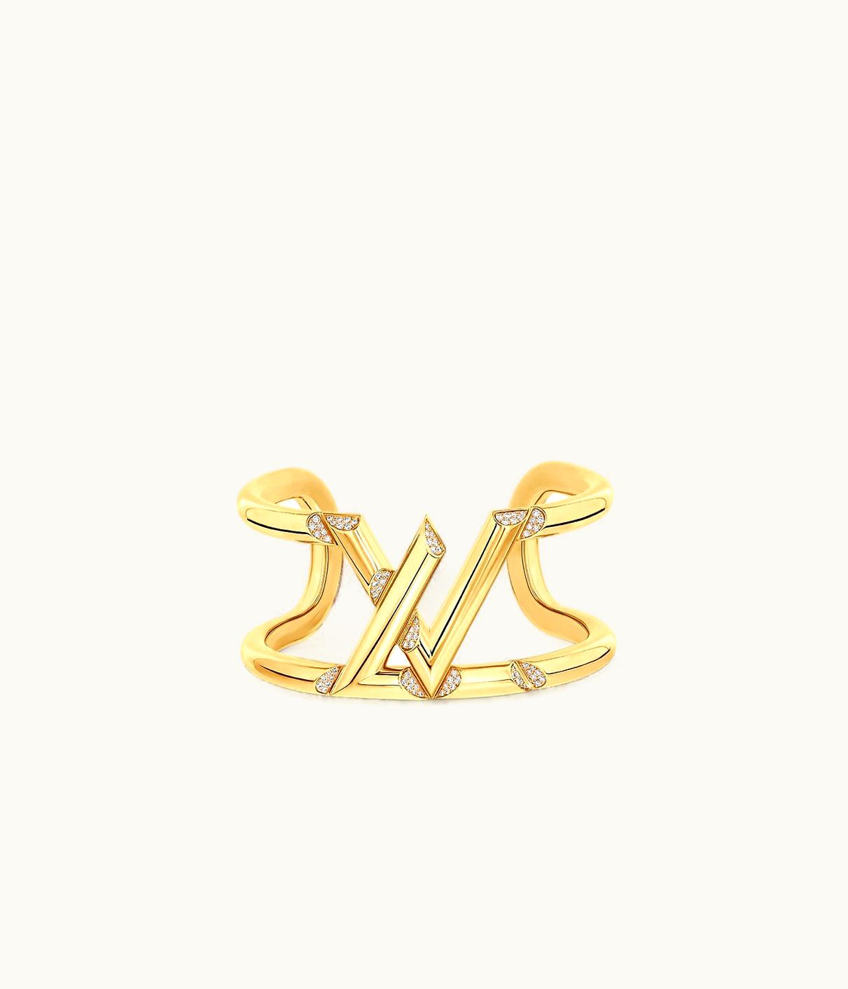 Louis Vuitton Louis Vuitton LV Volt One Cuff, Yellow Gold And Diamonds