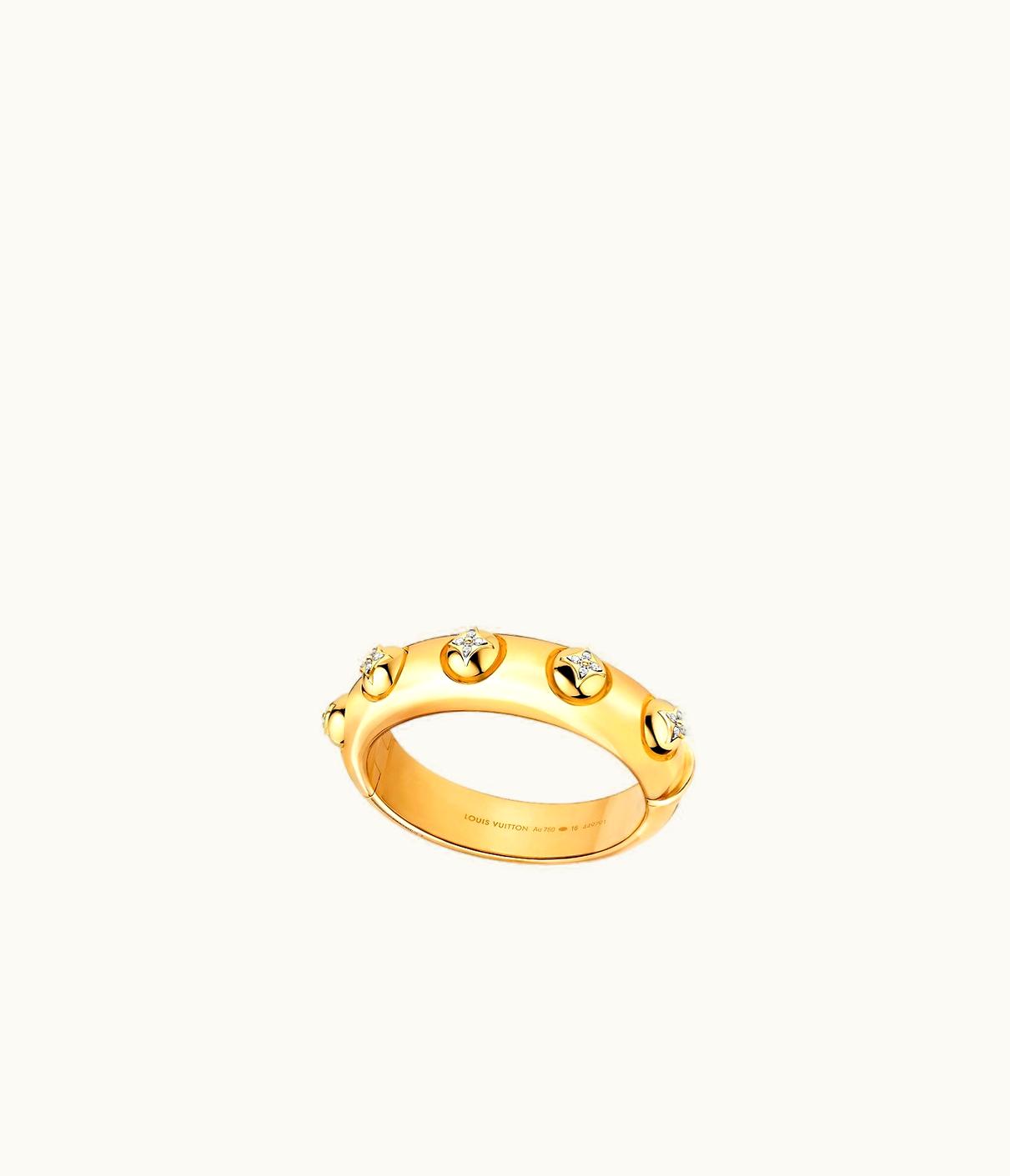 Louis Vuitton Louis Vuitton B Blossom Cuff, Yellow Gold, White Gold And Diamonds