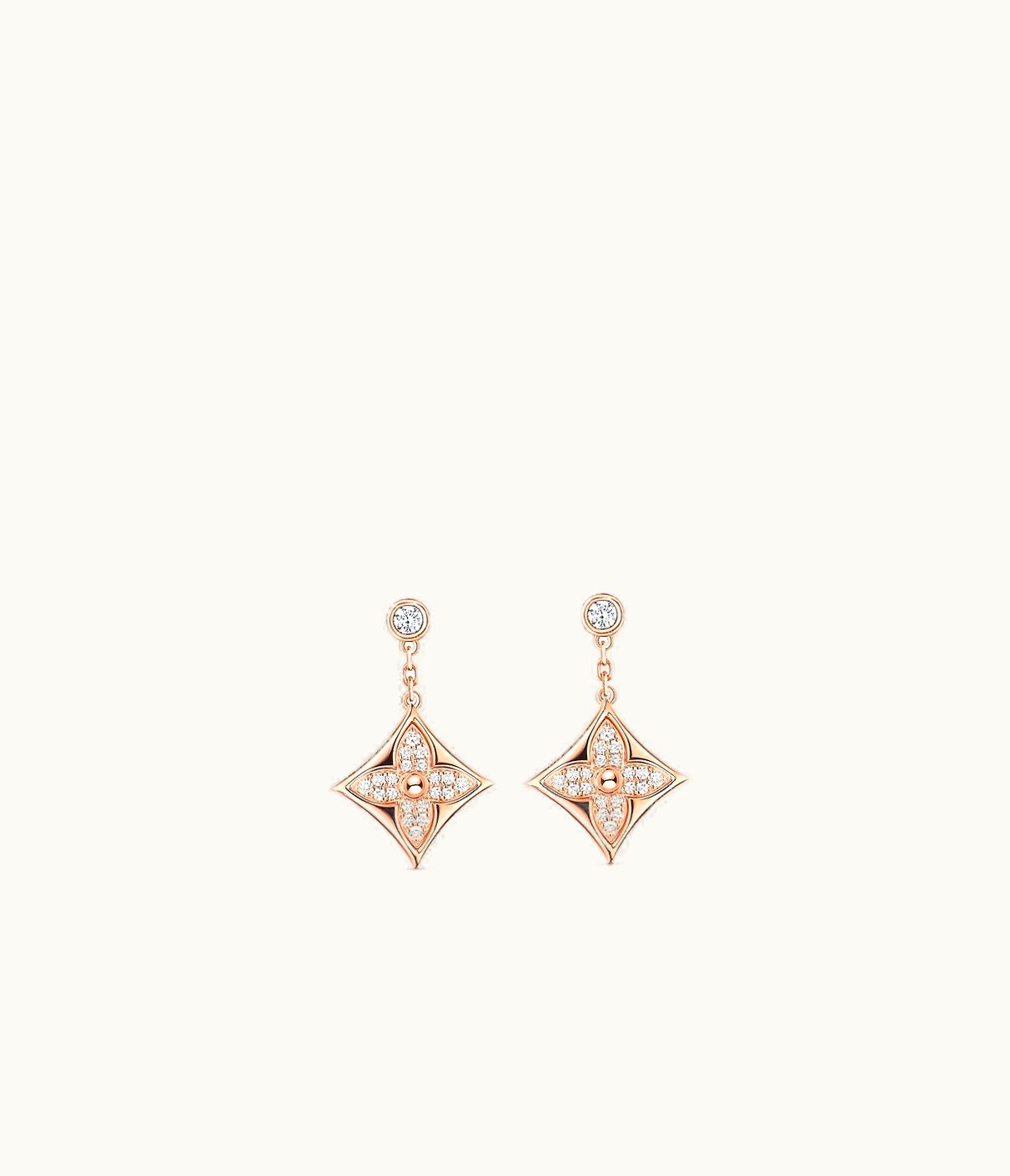 Louis Vuitton Louis Vuitton Colour Blossom BB Star Ear Studs, Pink Gold And Diamonds