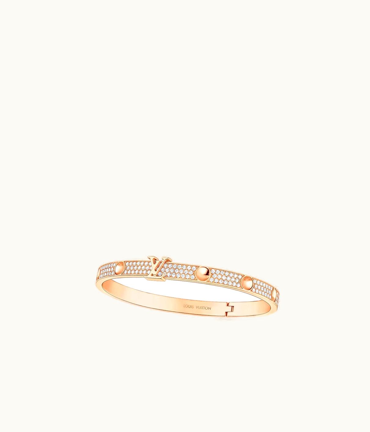 Louis Vuitton Louis Vuitton Empreinte Bangle, Pink Gold And Pavé Diamonds