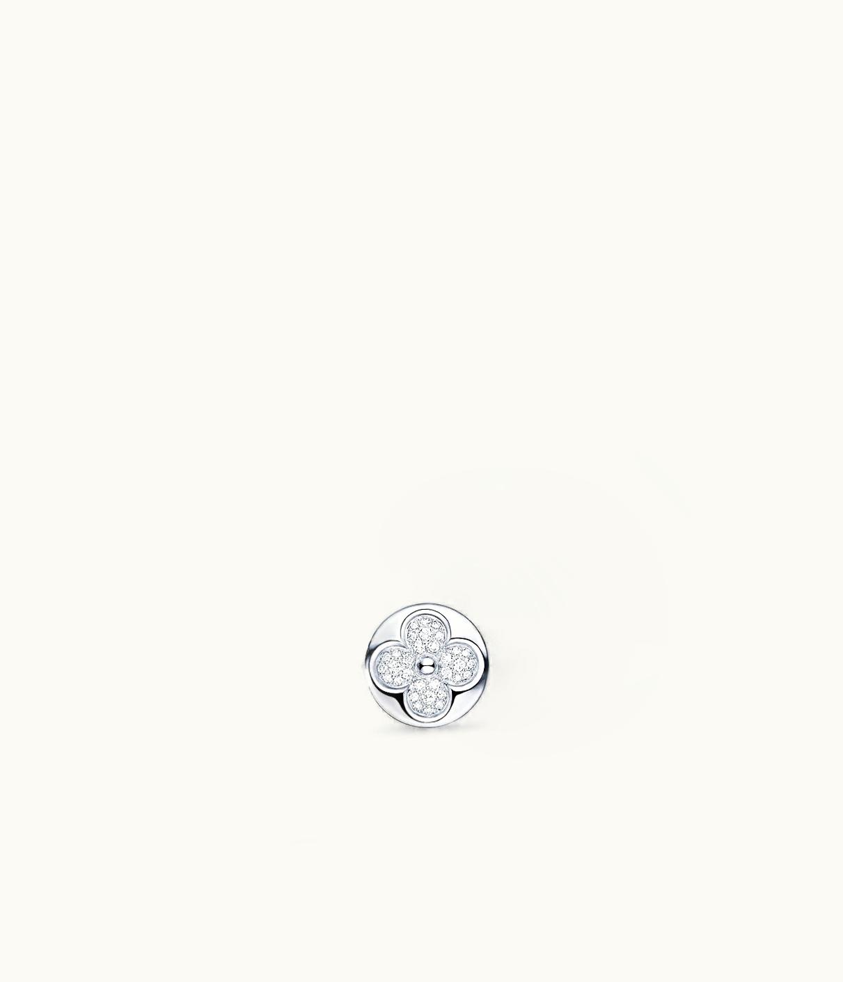 Louis Vuitton Louis Vuitton Diamond Blossom Sun Ear Stud, White Gold And Diamonds