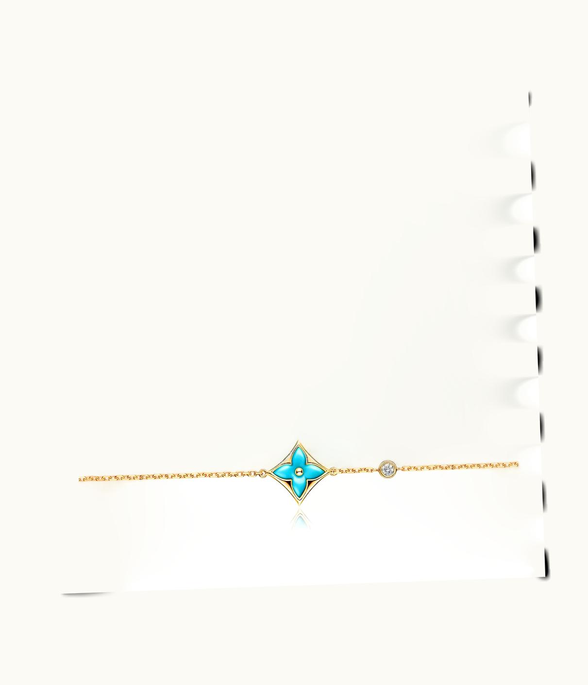 Louis Vuitton Louis Vuitton Colour Blossom BB Star Bracelet, Yellow Gold, Turquoise And Diamond