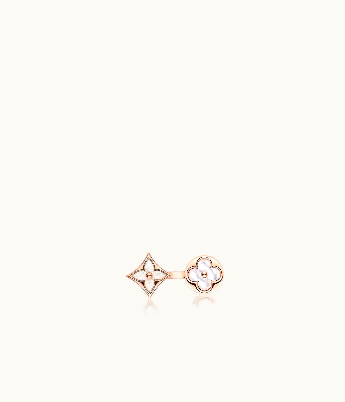 Louis Vuitton Louis Vuitton Colour Blossom BB Between The Finger Ring, Pink Gold And White Mother Of Pearl