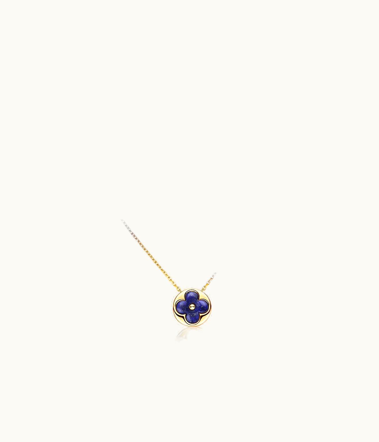 Louis Vuitton Louis Vuitton Colour Blossom BB Sun Pendant, Yellow Gold, Lapis Lazuli And Diamond
