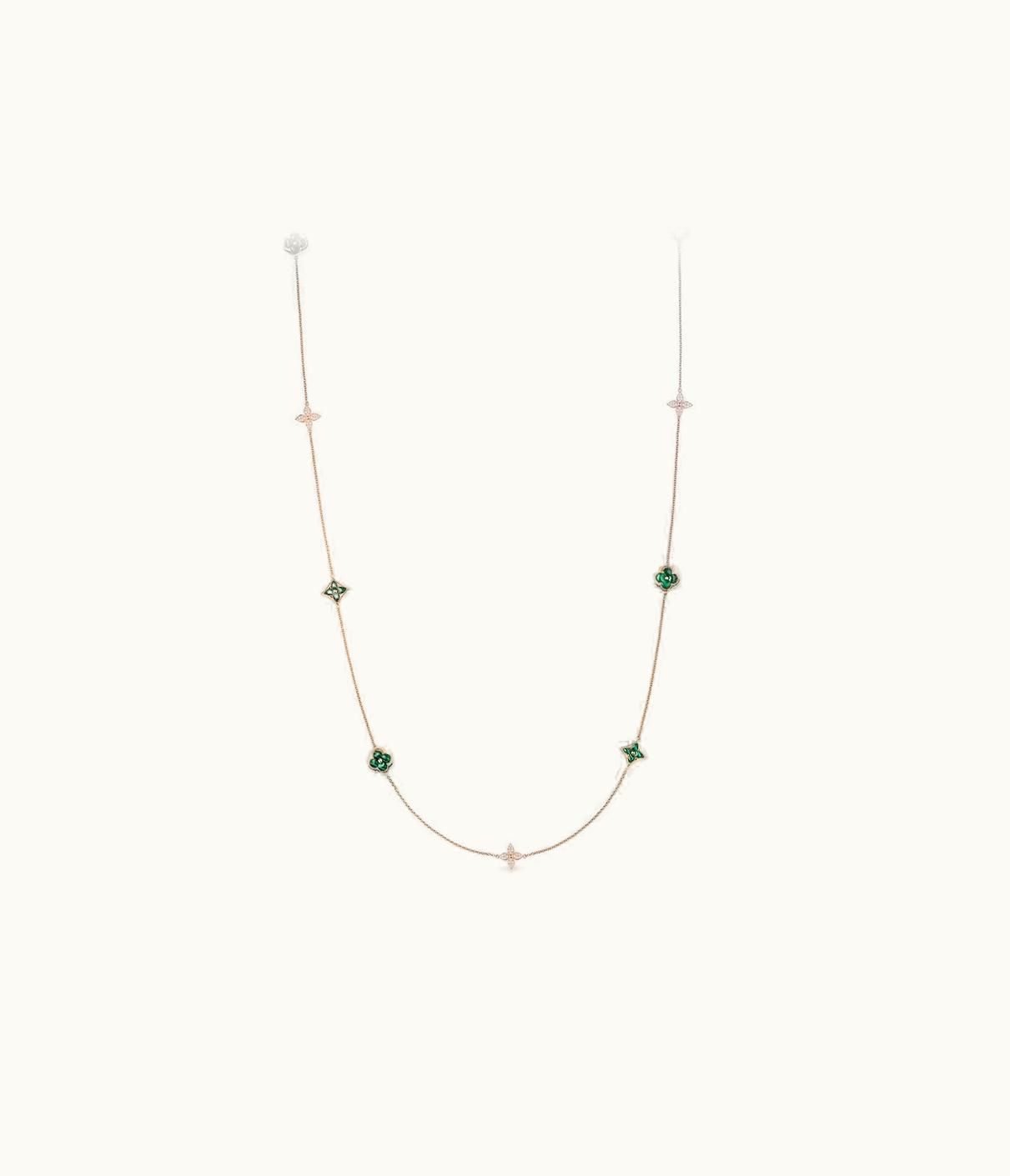 Louis Vuitton Louis Vuitton Color Blossom Sautoir, Pink Gold, Malachite And Diamonds