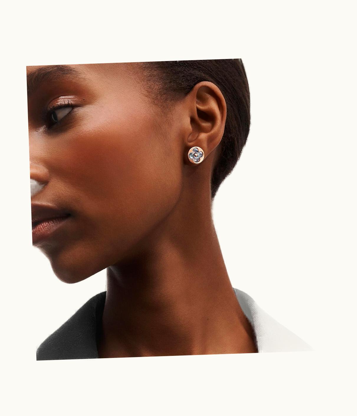 Louis Vuitton Louis Vuitton Colour Blossom Sun Ear Stud, Pink Gold And Grey Mother-Of-Pearl - PER Unit