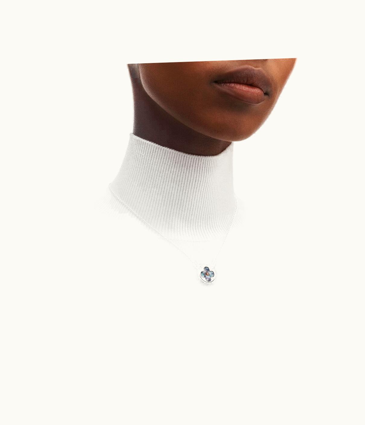 Louis Vuitton Louis Vuitton Colour Blossom Sun Pendant, Pink Gold And Grey Mother-Of-Pearl