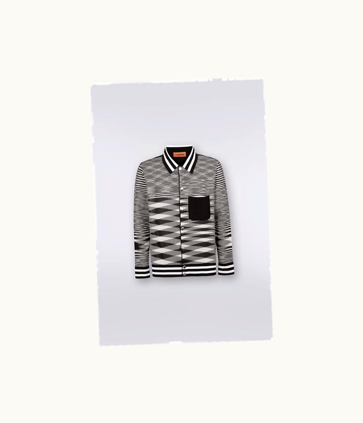 Missoni Missoni Padded Viscose And Cotton Overshirt With Slub Motif