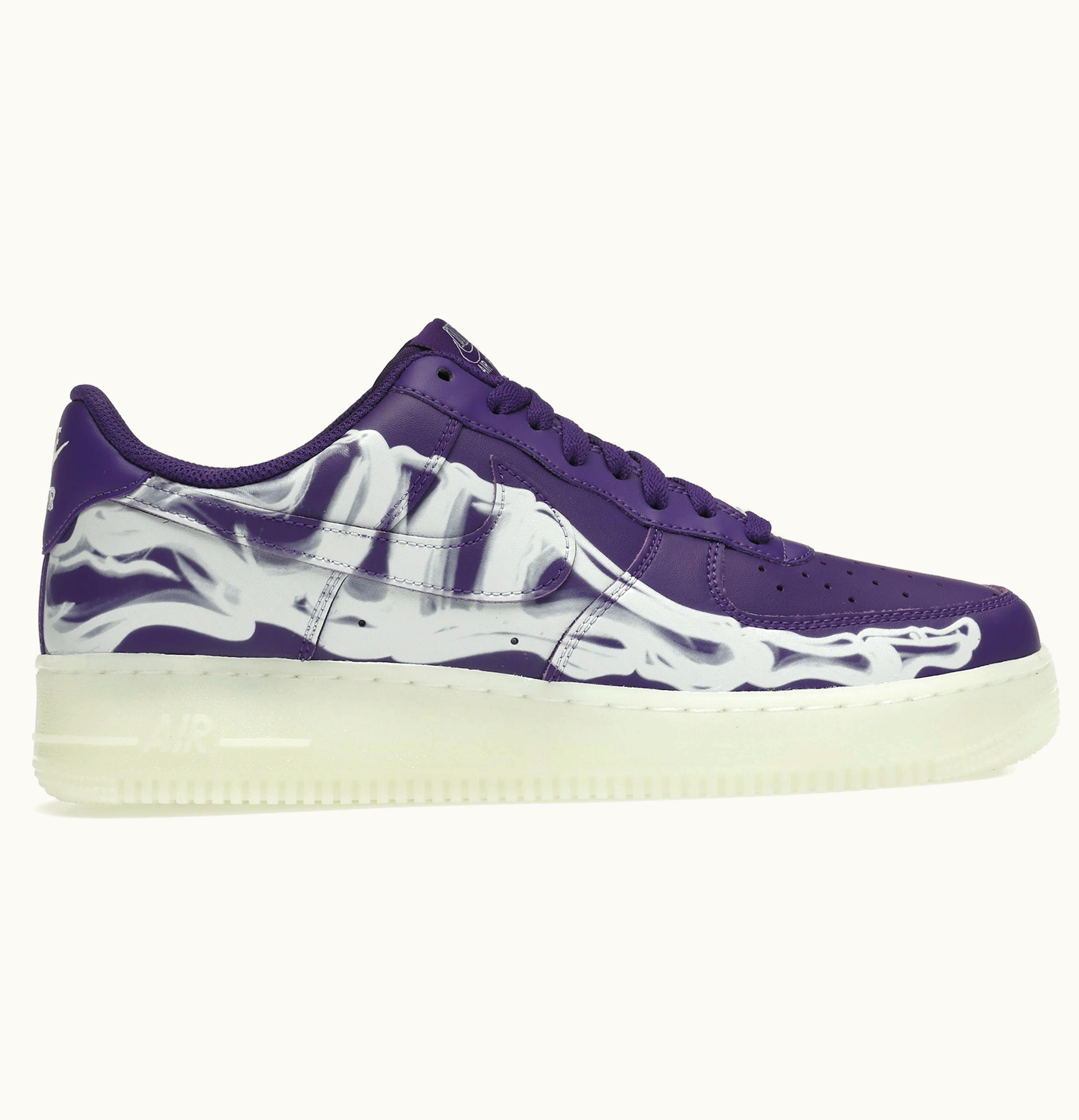 Nike Nike Air Force 1 Low 07 QS Purple Skeleton Halloween 2021