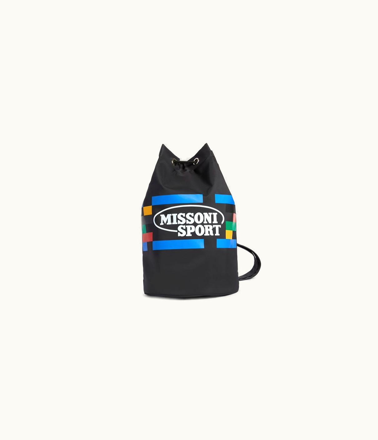Missoni Missoni Nylon Rucksack With Multicoloured Print And Logo UZ0150023