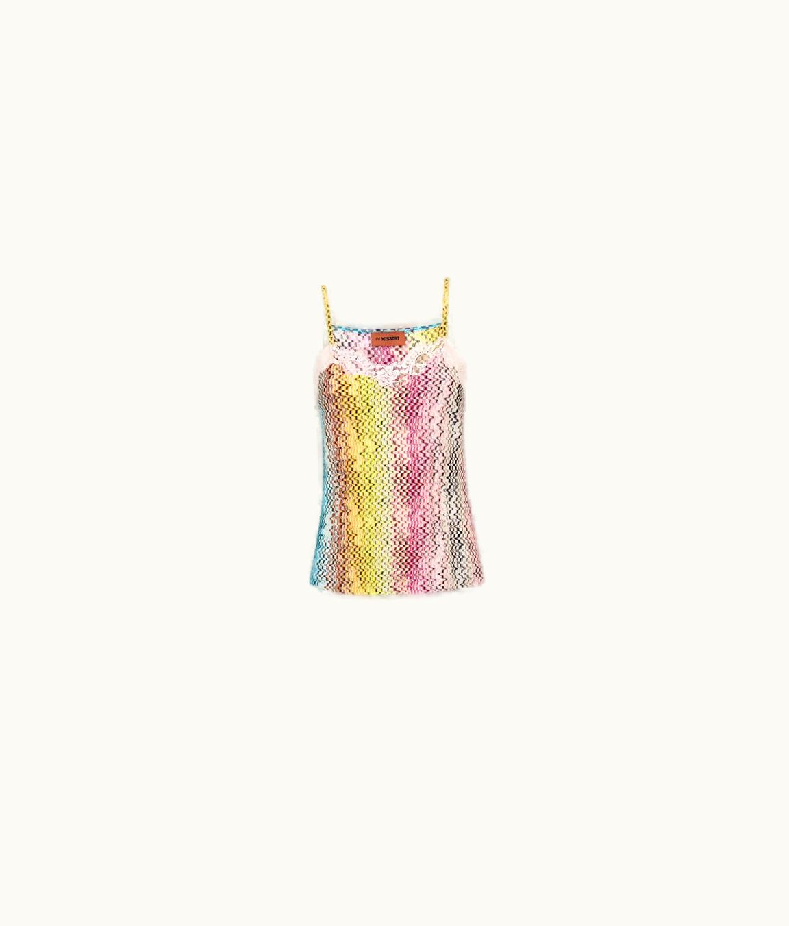 Missoni Missoni Top With Thin Straps And Lace Insert