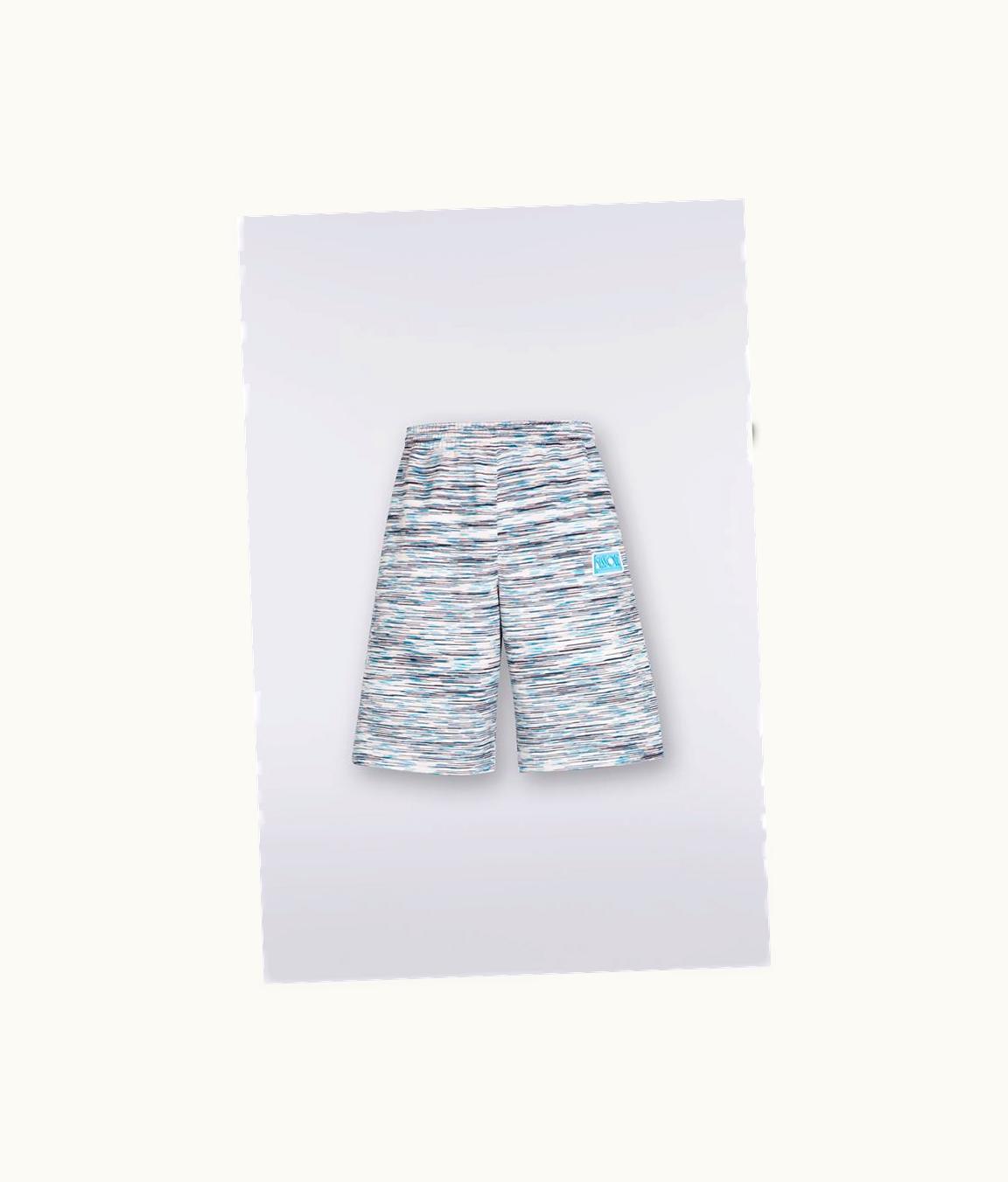 Missoni Missoni Slub Cotton Shorts With Logo Patch