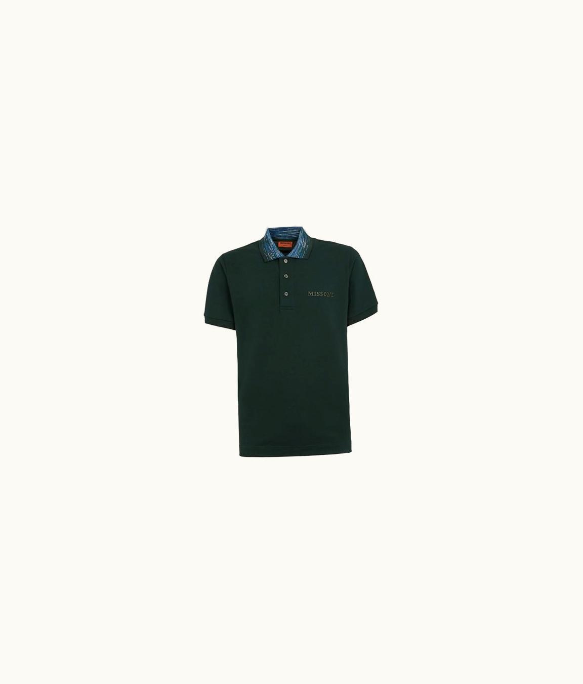 Missoni Missoni Polo Shirt With Short Sleeves Green