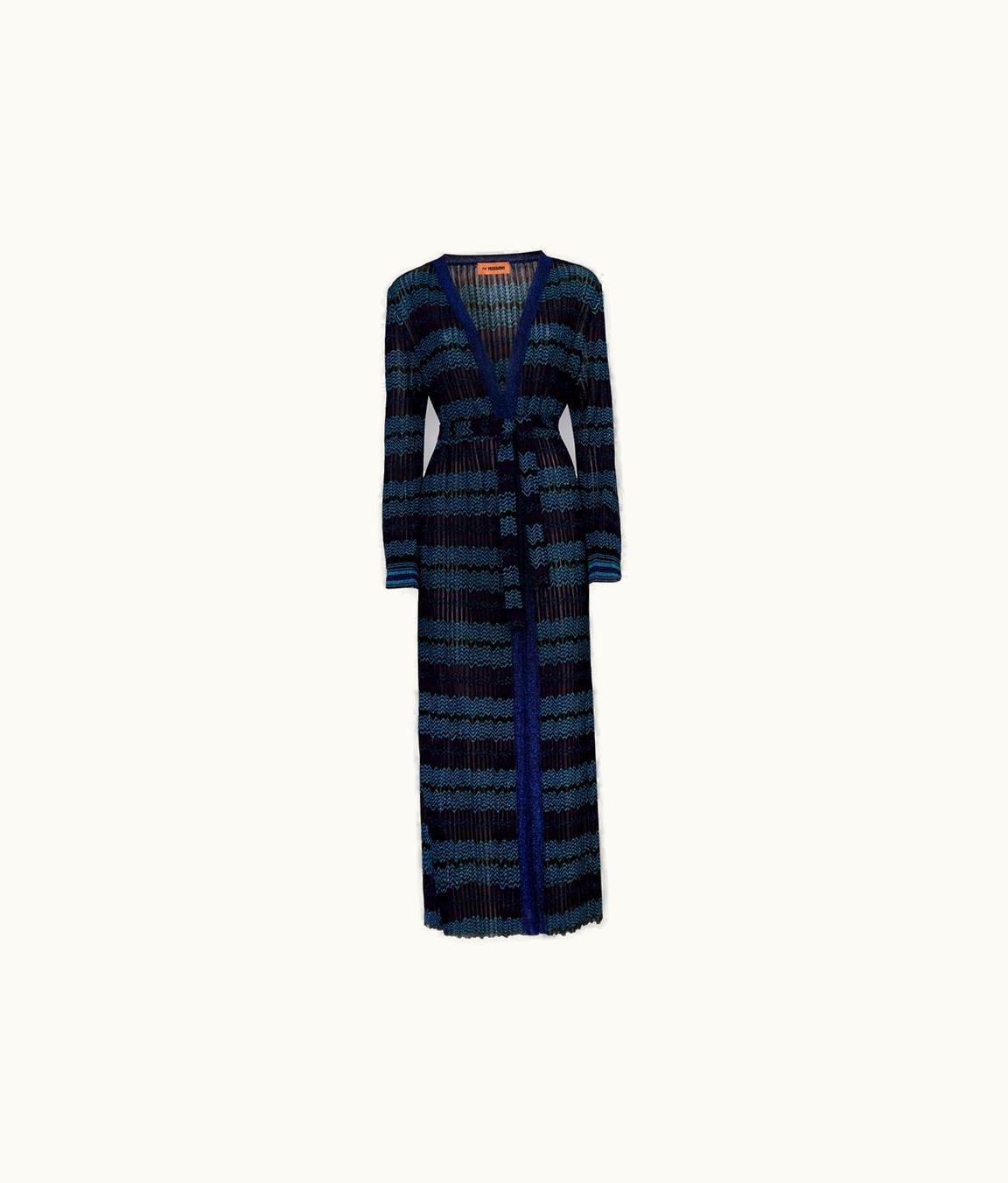 Missoni Missoni Long Viscose Blend Knit Cardigan With Belt