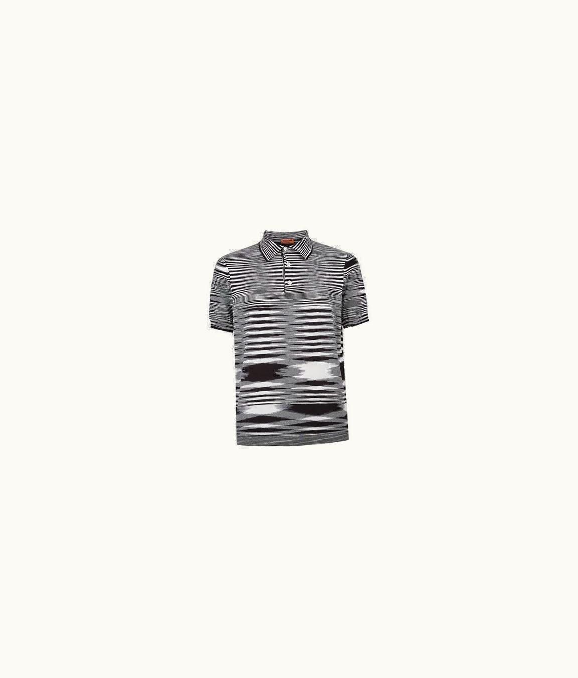 Missoni Missoni Polo Shirt With Short Sleeves Grey And Black