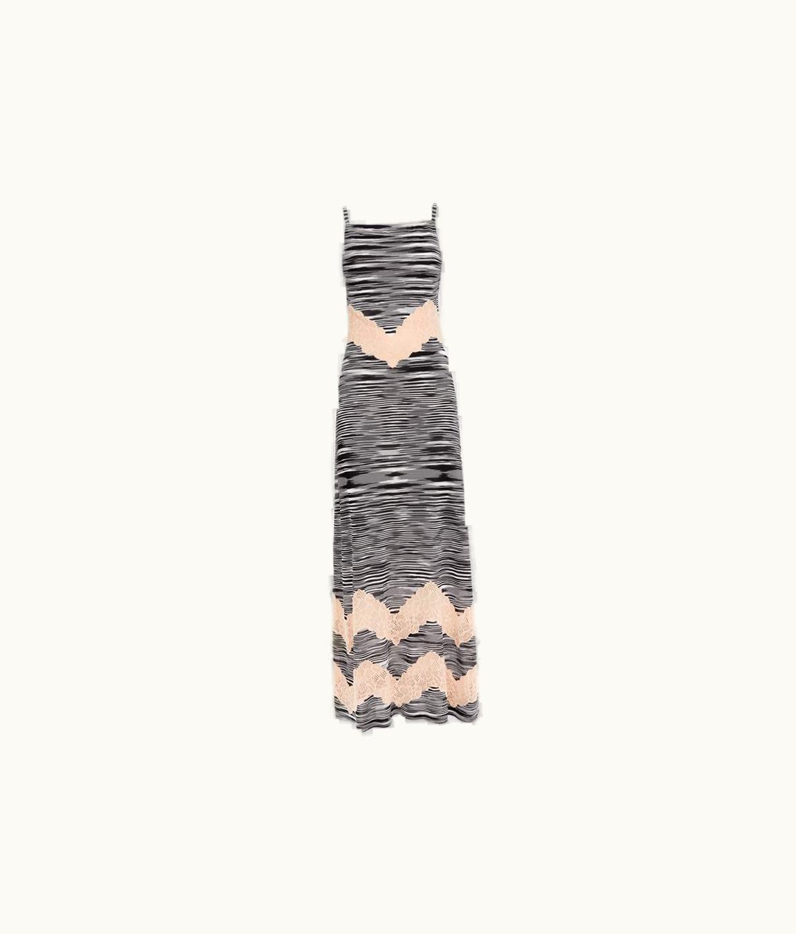 Missoni Missoni Long Sleeveless Dress In Viscose And Cotton With Lace