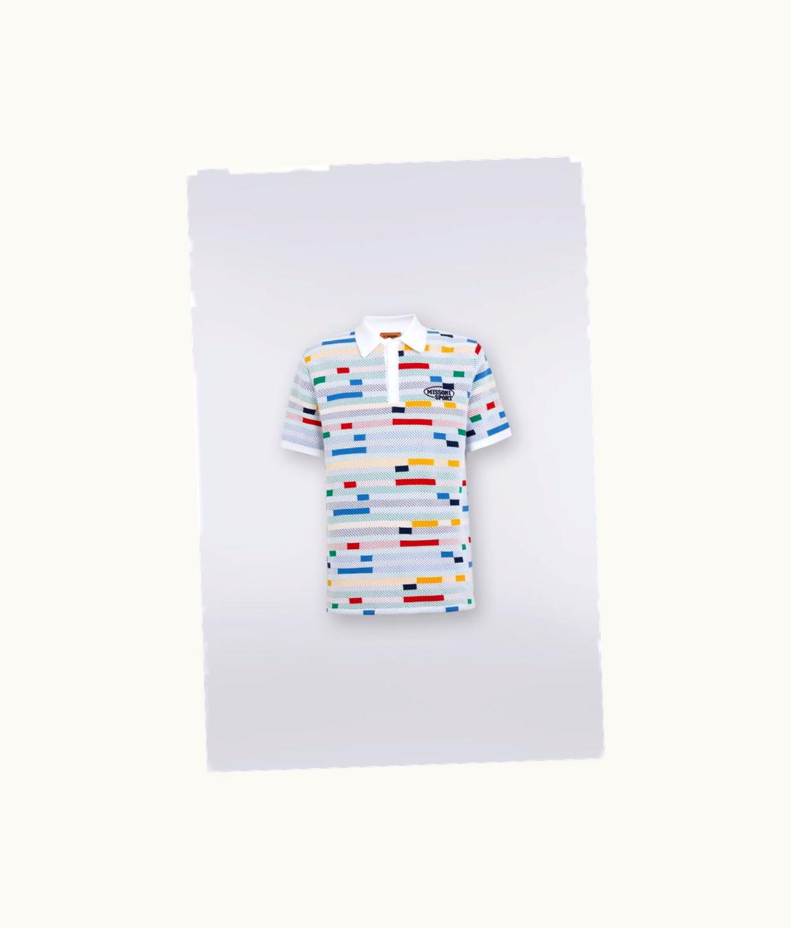 Missoni Missoni Cotton Polo Shirt With Jacquard Working And Embroidered Logo