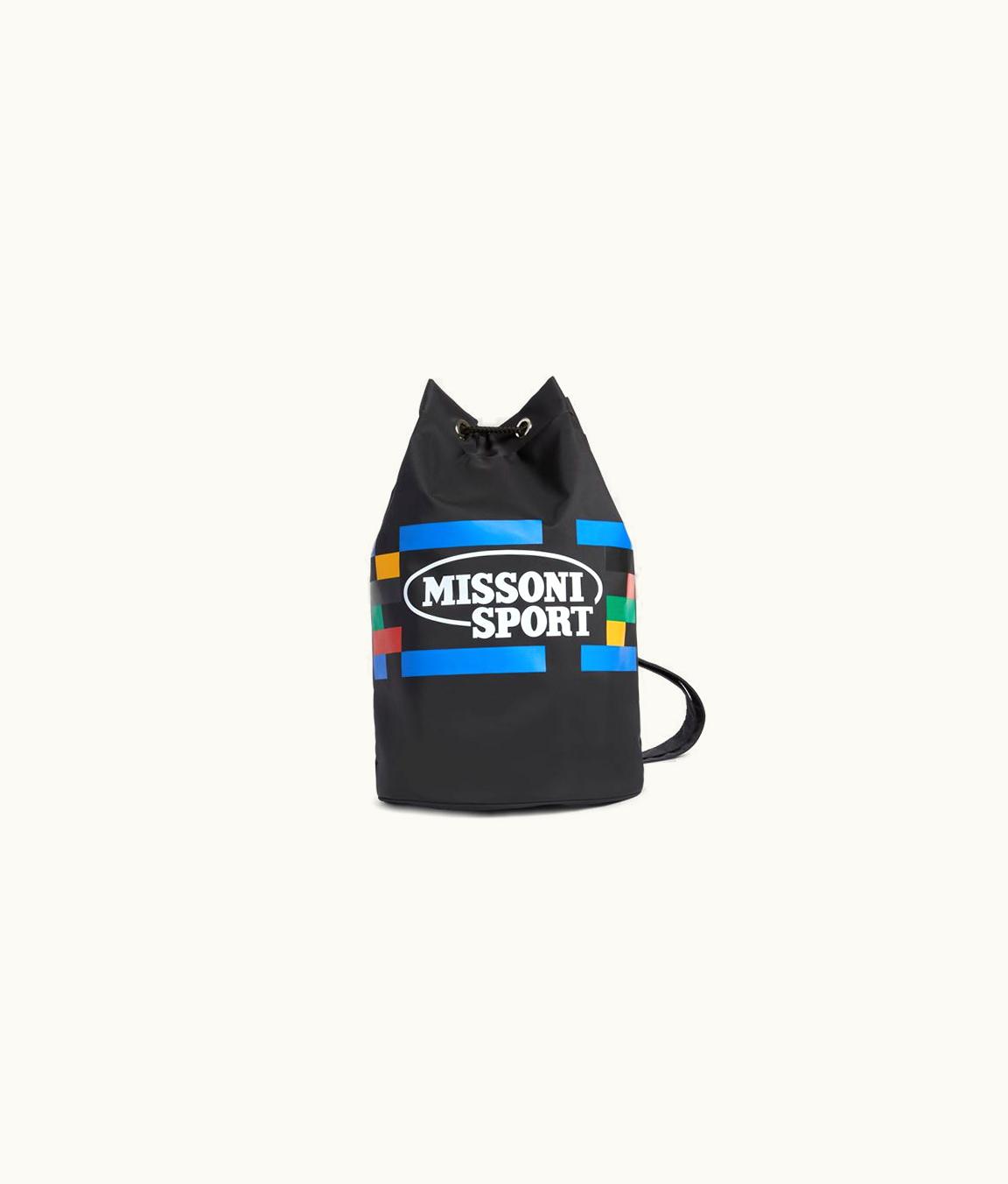 Missoni Missoni Nylon Rucksack With Multicoloured Print And Logo UZ0150584