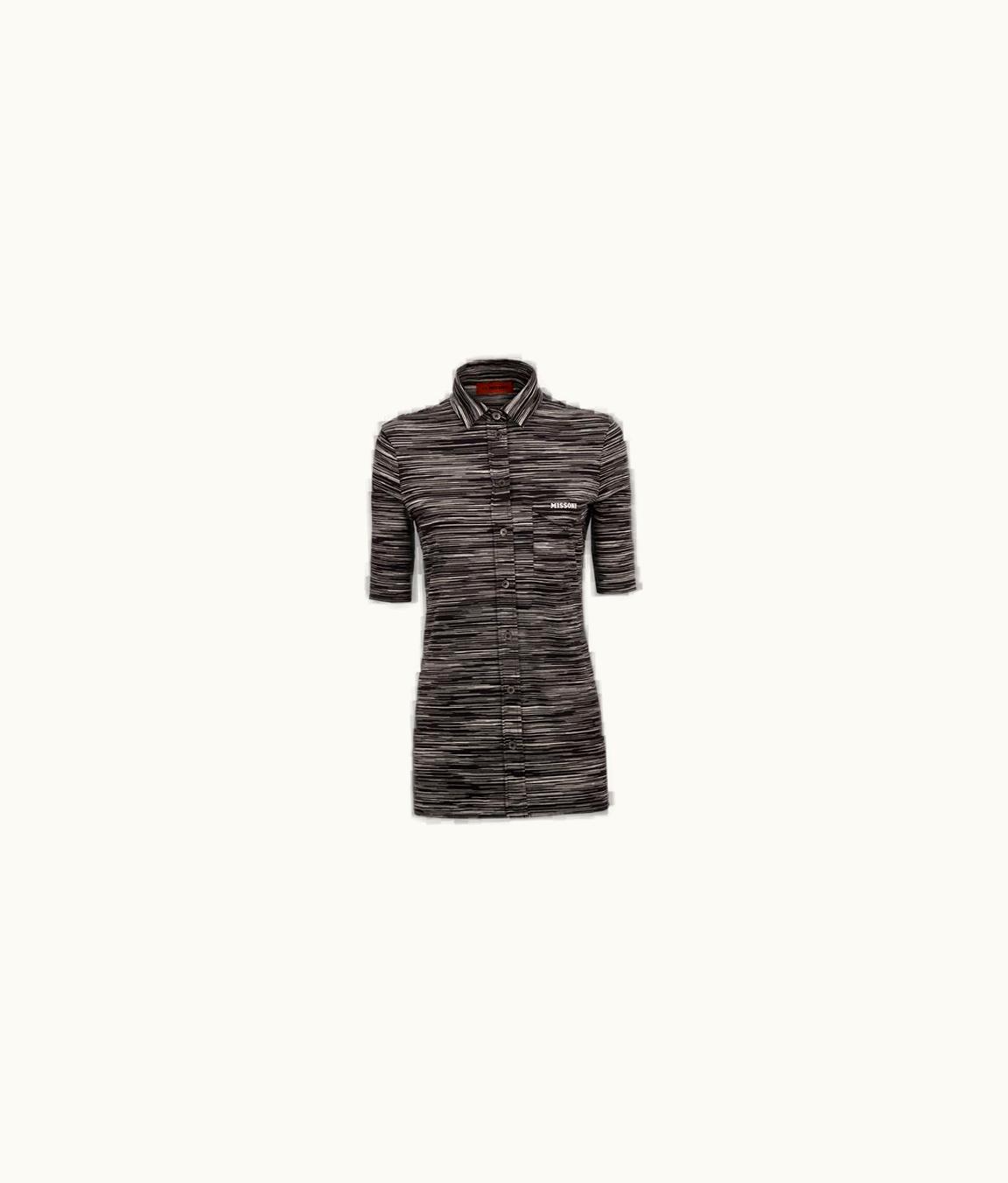 Missoni Missoni Short-Sleeved Shirt In Slub Cotton Jersey