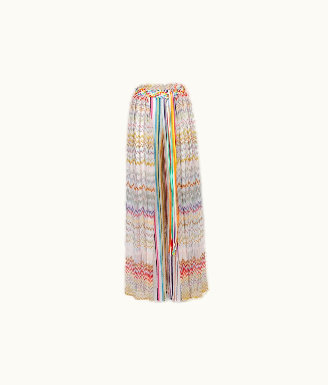 Missoni Missoni Patchwork Cover Up Palazzo Trousers With Braided Belt