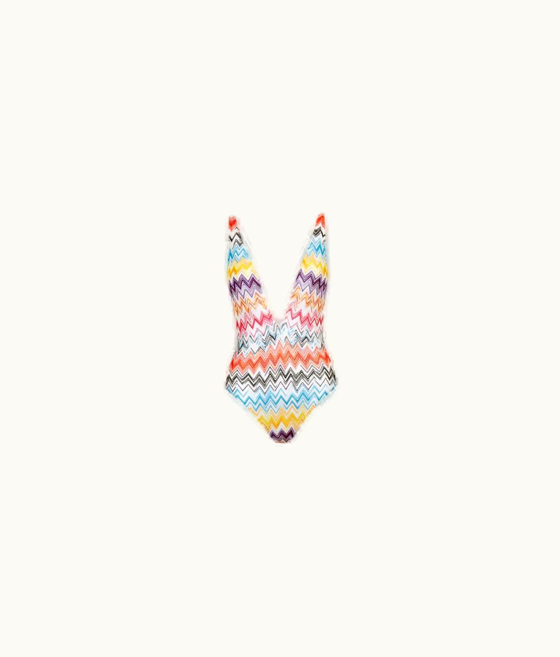 Missoni Missoni Viscose One-Piece Swimming Costume With Plunging V Neckline