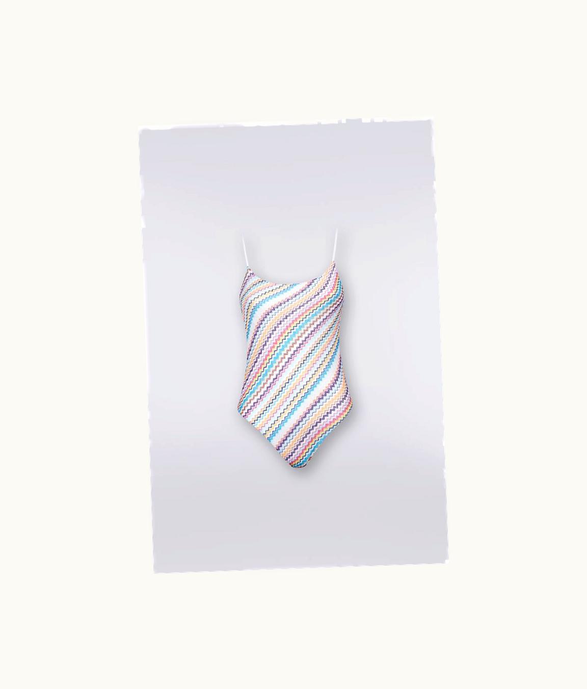 Missoni Missoni Zigzag Knit One-Piece Swimming Costume With Thin Adjustable Straps