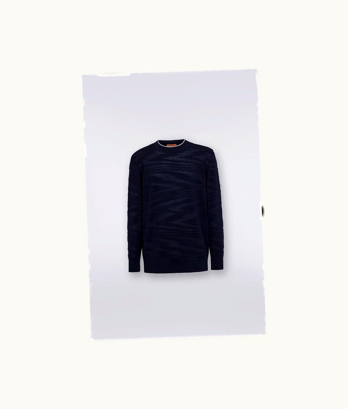 Missoni Missoni Wool And Viscose Crew-Neck Jumper With Embossed Working