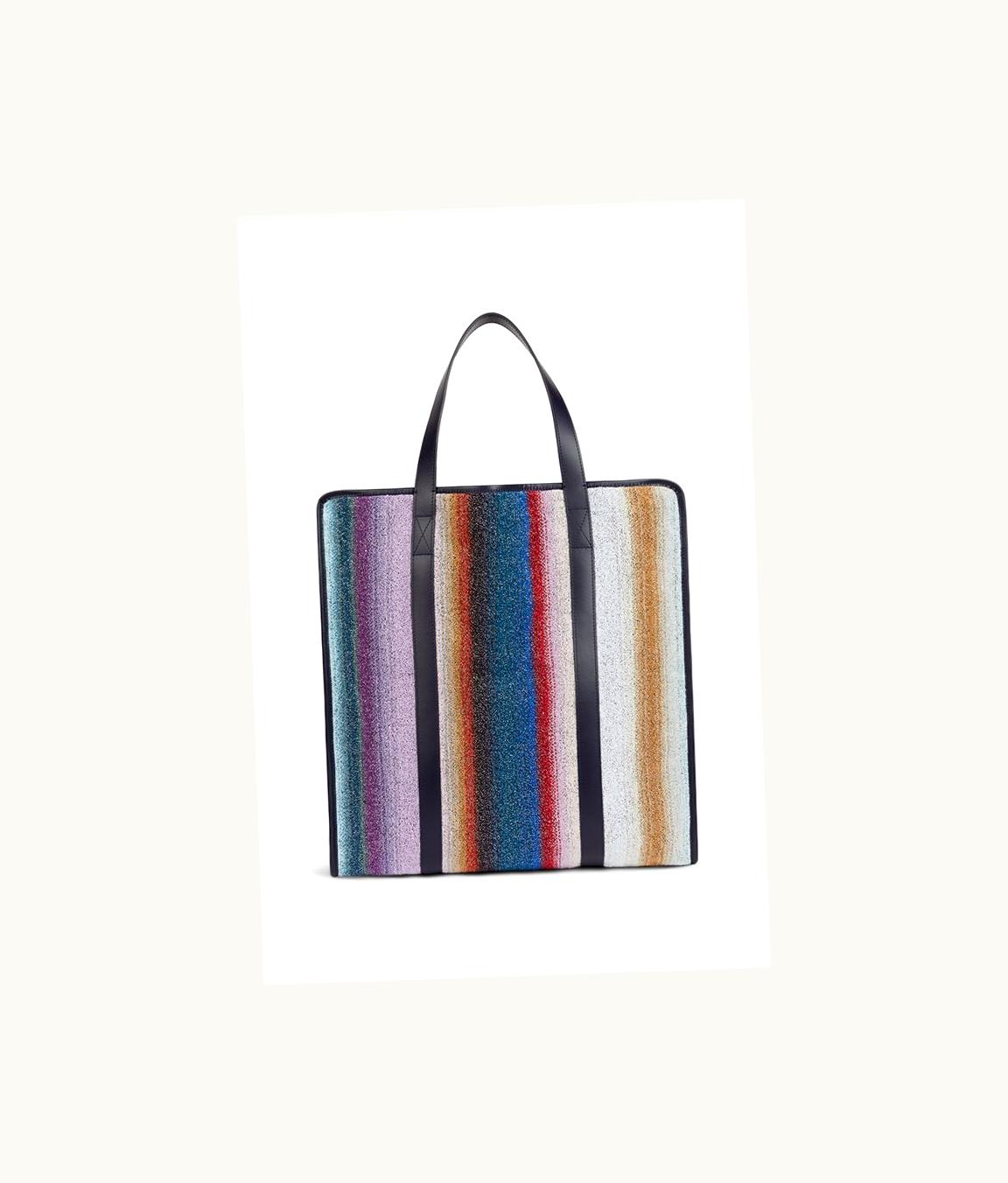 Missoni Missoni Cotton And Lurex Terry Bag With Leather Borders And Handles UZ0151106
