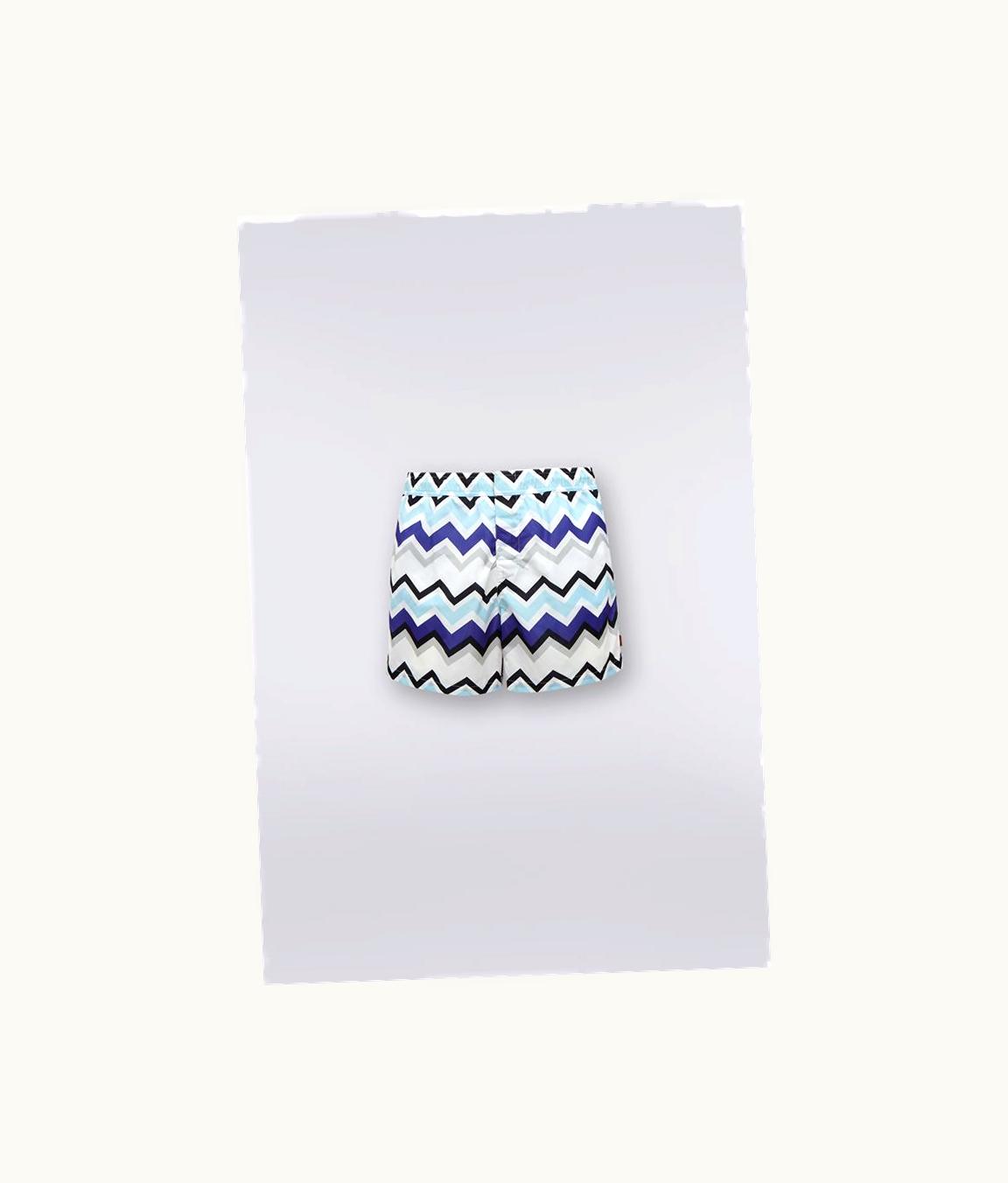 Missoni Missoni Nylon Blend Swimming Trunks With Large Zigzag Print UZ0151123