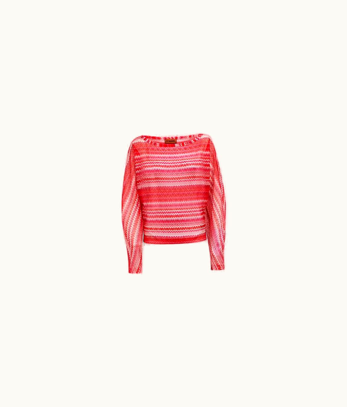 Missoni Missoni Zigzag Cover Up Blouse With Boat Neckline