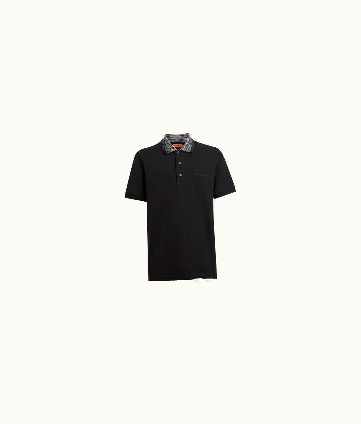 Missoni Missoni Polo Shirt With Short Sleeves Black